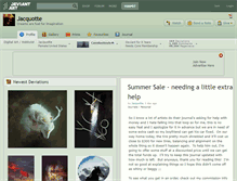 Tablet Screenshot of jacquotte.deviantart.com