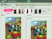 Tablet Screenshot of a-m-u.deviantart.com