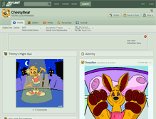 Tablet Screenshot of cheesybear.deviantart.com