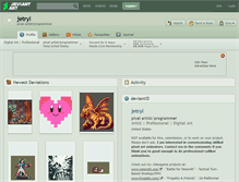 Tablet Screenshot of jetryl.deviantart.com