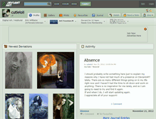 Tablet Screenshot of cutieloli.deviantart.com