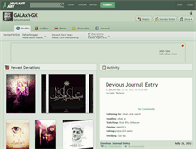 Tablet Screenshot of galaxy-gx.deviantart.com