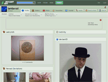 Tablet Screenshot of lamba-sol.deviantart.com