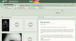Desktop Screenshot of hereticpandora.deviantart.com
