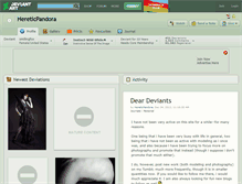 Tablet Screenshot of hereticpandora.deviantart.com