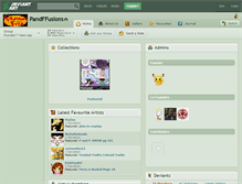 Tablet Screenshot of pandffusions.deviantart.com