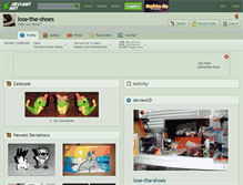 Tablet Screenshot of lose-the-shoes.deviantart.com
