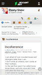 Mobile Screenshot of ebony-snow.deviantart.com