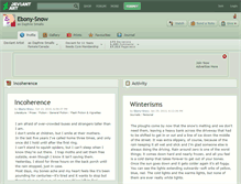 Tablet Screenshot of ebony-snow.deviantart.com