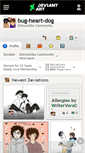 Mobile Screenshot of bug-heart-dog.deviantart.com