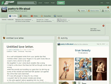 Tablet Screenshot of poetry-is-life-aloud.deviantart.com