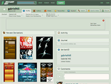 Tablet Screenshot of gabrielhill.deviantart.com