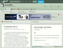 Tablet Screenshot of amontadillo.deviantart.com