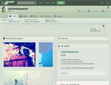 Tablet Screenshot of cellointhbasemnt.deviantart.com