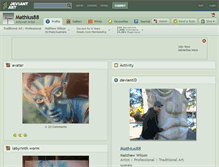 Tablet Screenshot of mathius88.deviantart.com
