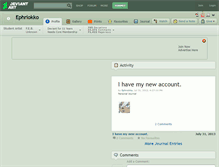 Tablet Screenshot of ephriokko.deviantart.com