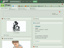 Tablet Screenshot of killingspr.deviantart.com