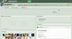 Desktop Screenshot of christykitsune.deviantart.com