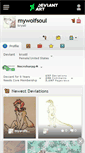 Mobile Screenshot of mywolfsoul.deviantart.com