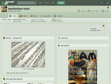 Tablet Screenshot of barefootliam-stock.deviantart.com