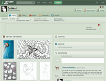 Tablet Screenshot of emimori.deviantart.com