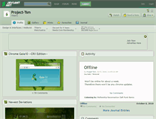 Tablet Screenshot of project-tsm.deviantart.com