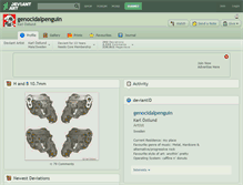 Tablet Screenshot of genocidalpenguin.deviantart.com