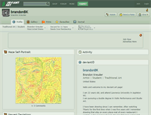 Tablet Screenshot of brandonbk.deviantart.com
