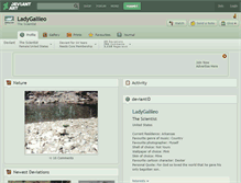Tablet Screenshot of ladygalileo.deviantart.com