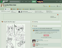 Tablet Screenshot of lovely-hime-chan.deviantart.com
