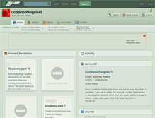 Tablet Screenshot of goddessofangels45.deviantart.com
