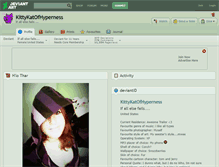 Tablet Screenshot of kittykatofhyperness.deviantart.com