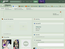 Tablet Screenshot of missyxxx.deviantart.com