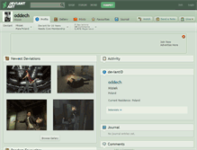 Tablet Screenshot of oddech.deviantart.com