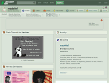 Tablet Screenshot of madelief.deviantart.com