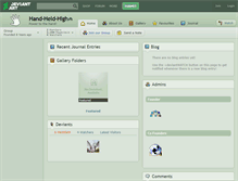 Tablet Screenshot of hand-held-high.deviantart.com