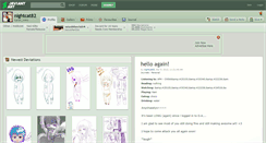 Desktop Screenshot of nightcat82.deviantart.com