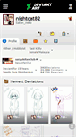 Mobile Screenshot of nightcat82.deviantart.com