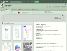 Tablet Screenshot of nightcat82.deviantart.com