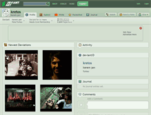 Tablet Screenshot of kretos.deviantart.com
