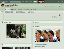 Tablet Screenshot of lonely-bumble-bee.deviantart.com