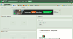 Desktop Screenshot of cutedivider1.deviantart.com