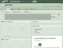 Tablet Screenshot of cutedivider1.deviantart.com