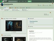 Tablet Screenshot of eleosinteractive.deviantart.com