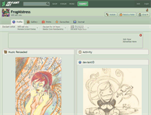 Tablet Screenshot of frogmistress.deviantart.com