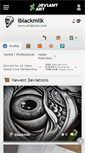 Mobile Screenshot of iblackmilk.deviantart.com