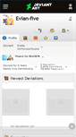 Mobile Screenshot of evian-five.deviantart.com