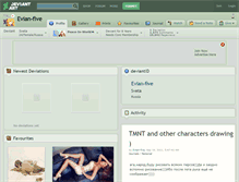 Tablet Screenshot of evian-five.deviantart.com