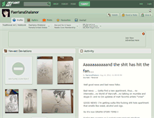 Tablet Screenshot of faerianashalanor.deviantart.com