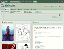 Tablet Screenshot of italia-veneziano.deviantart.com